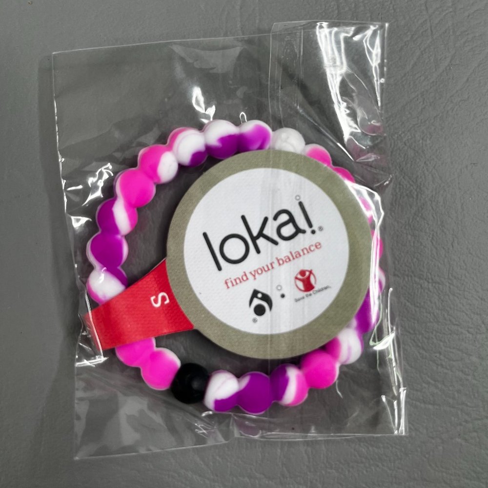 Lokai Bracelets Save The Children Pink Purple Tie-Dye Theme New Sealed NWT